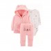 3IN1 SET JACKET PINK CAT